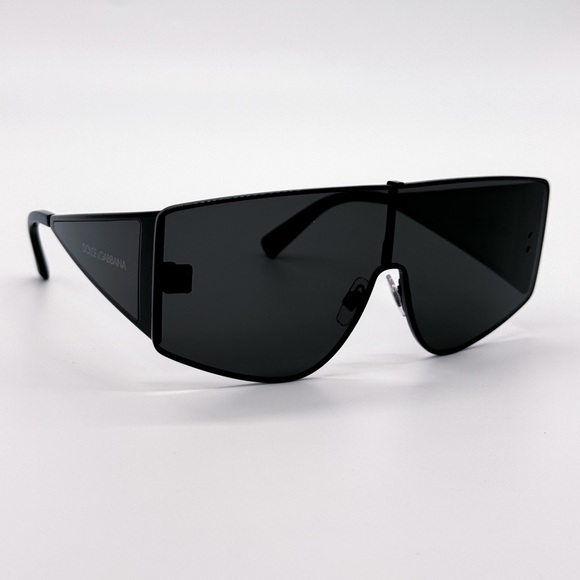 NEW DOLCE&GABBANA DG2305 01/87 OVERSIZED BLACK WOMEN SUNGLASSES DOLCE&GABBANA - Picture 4 of 10